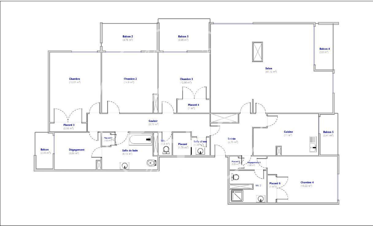Photo Location Appartement 5 pièces 141,42 m&sup2;