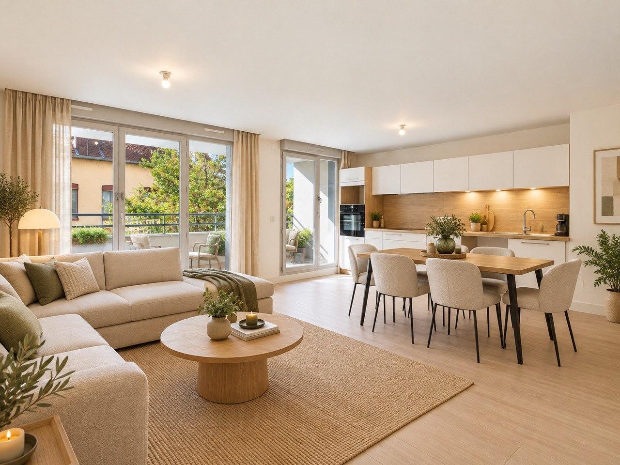 Vue principale de VOIRON – BEL APPARTEMENT ENTIÈREMENT RÉNOVÉ AVEC TERRASSE à VOIRON