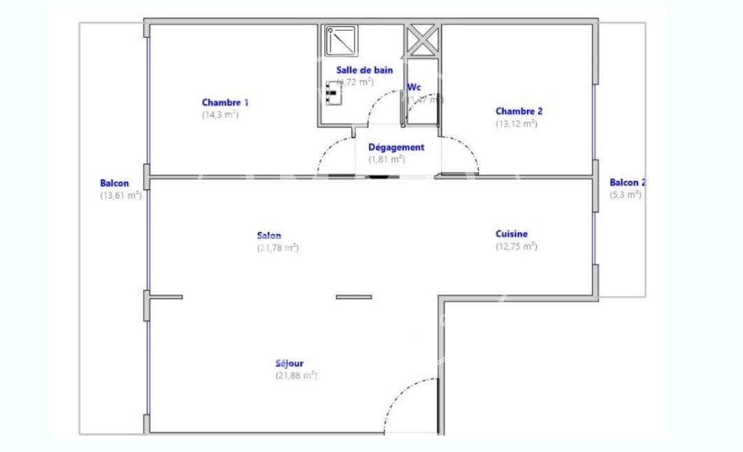 Photo Vente Appartement 3 pièces 92 m&sup2;