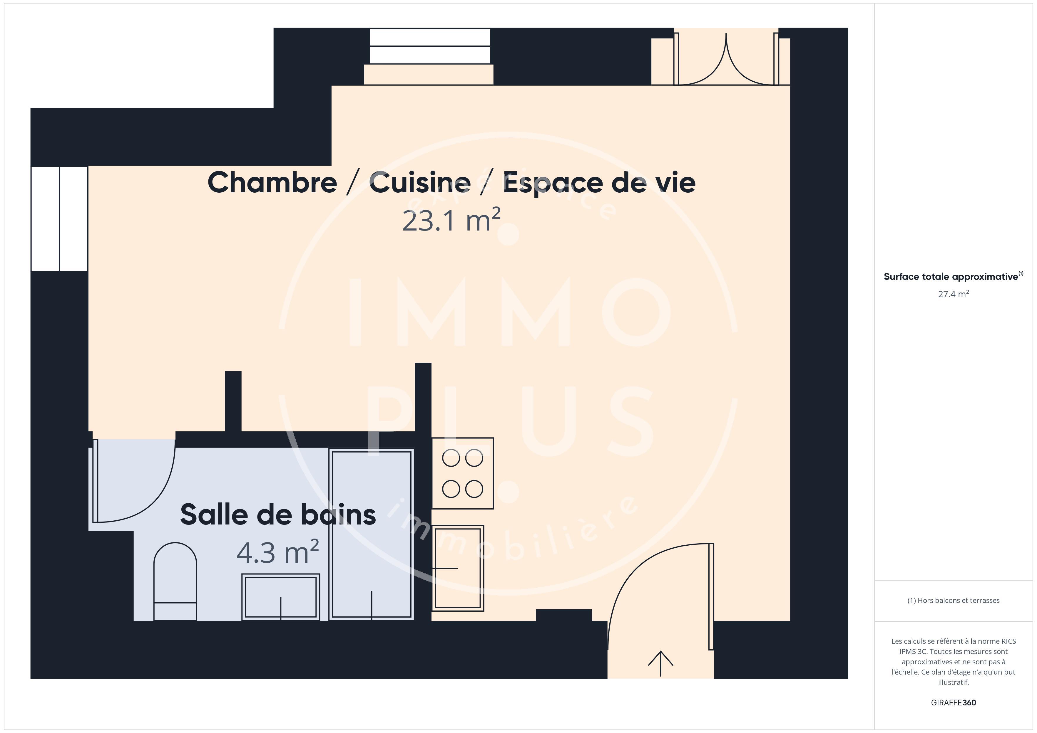 Photo Vente Appartement 1 pièce 28 m&sup2;