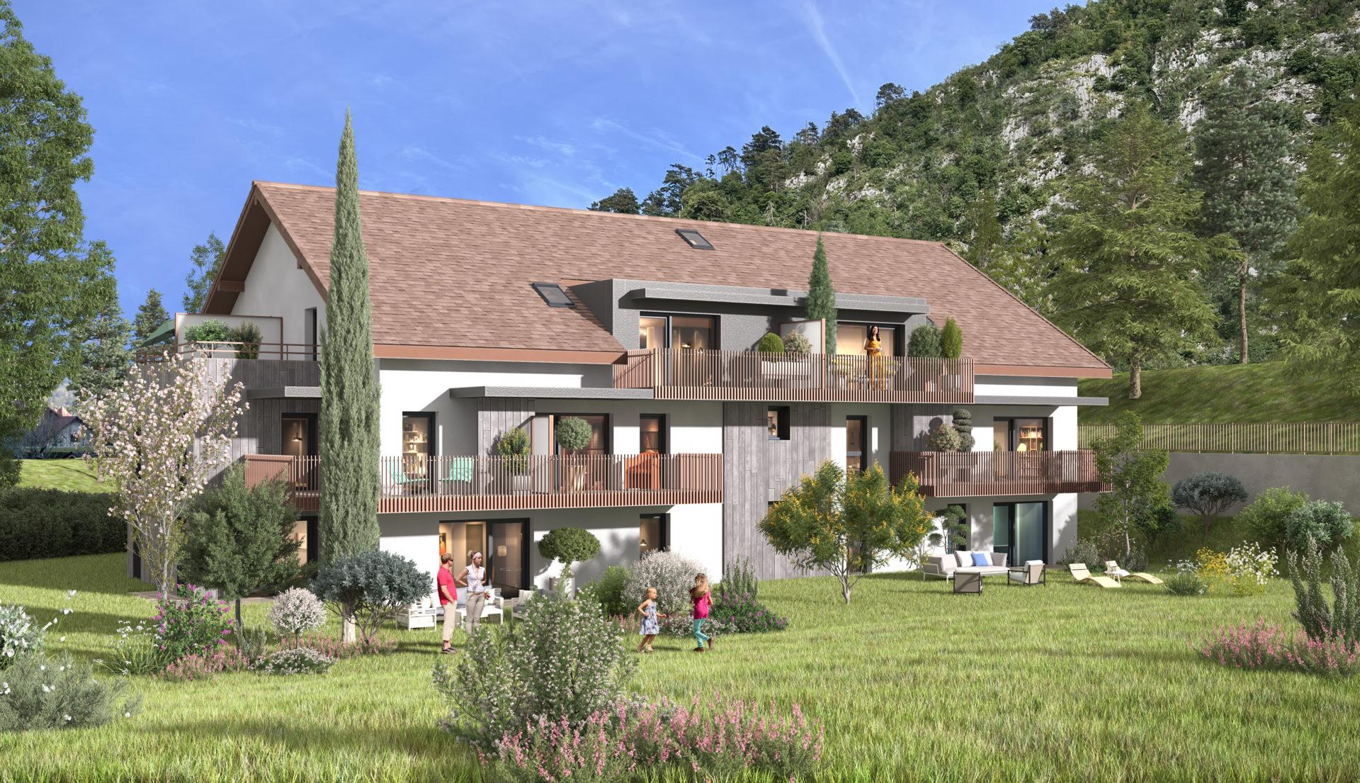 Photo Duingt entre lac et montagne